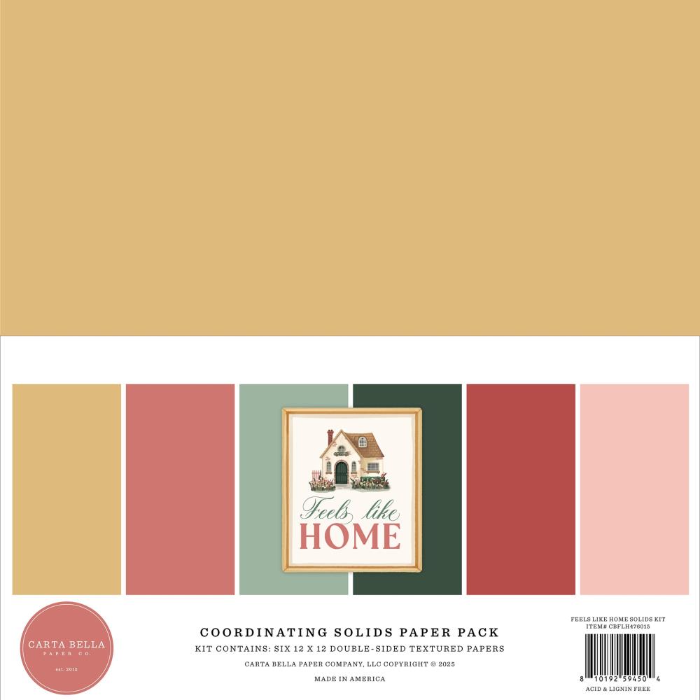 Carta Bella - Feels Like Home - 12x12 Collection + Solids Bundle Kit