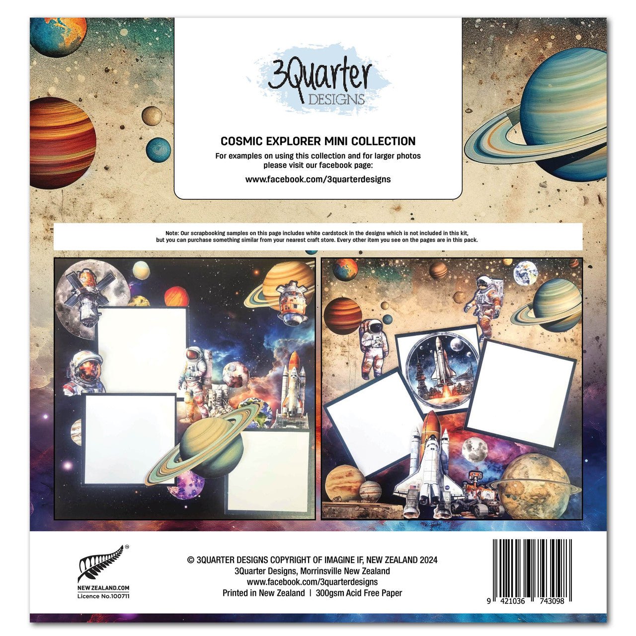 3Quarter Designs - 12x12 Mini Collection - Cosmic Explorer - The Crafty Kiwi