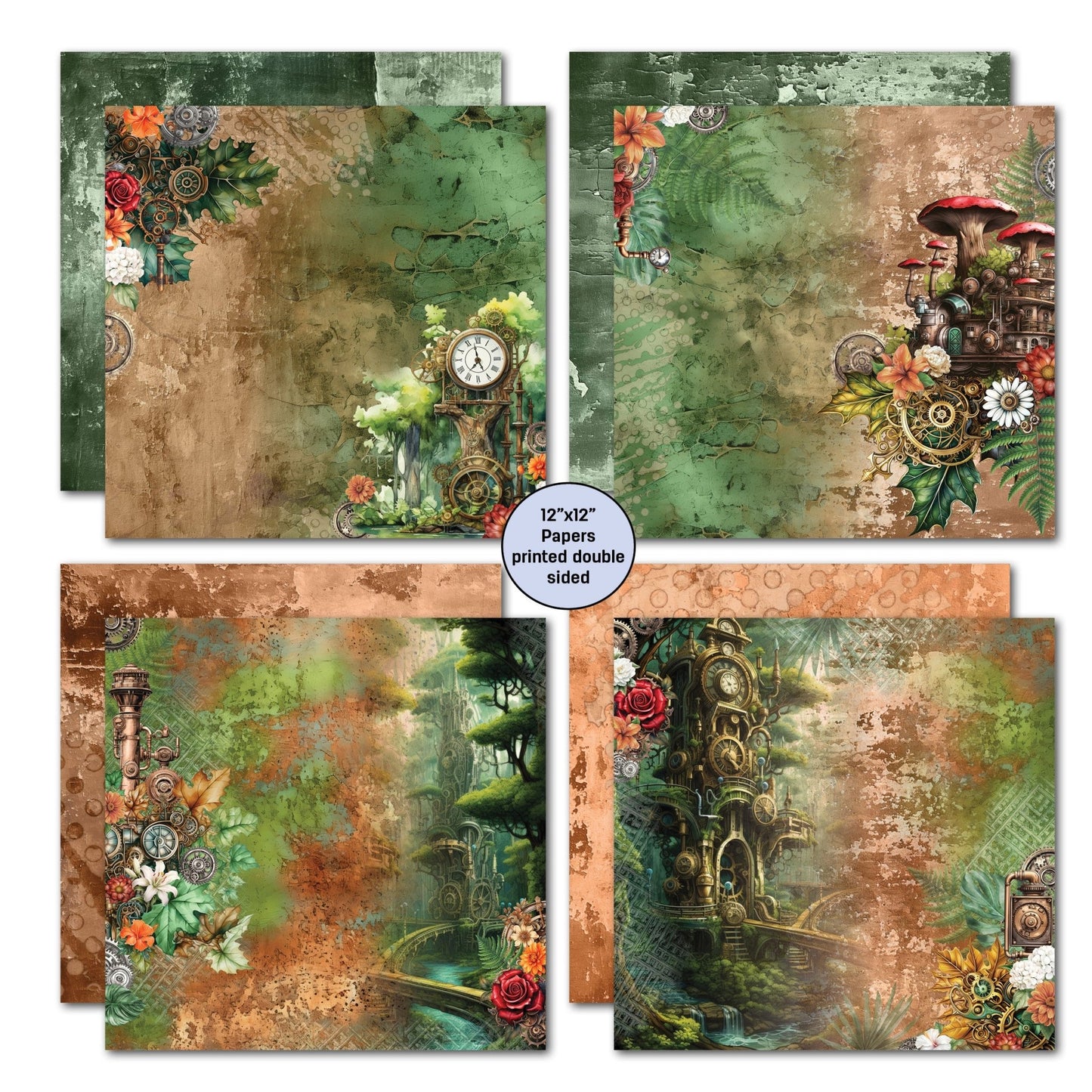 3Quarter Designs - 12x12 Punk'ed Forest - The Crafty Kiwi