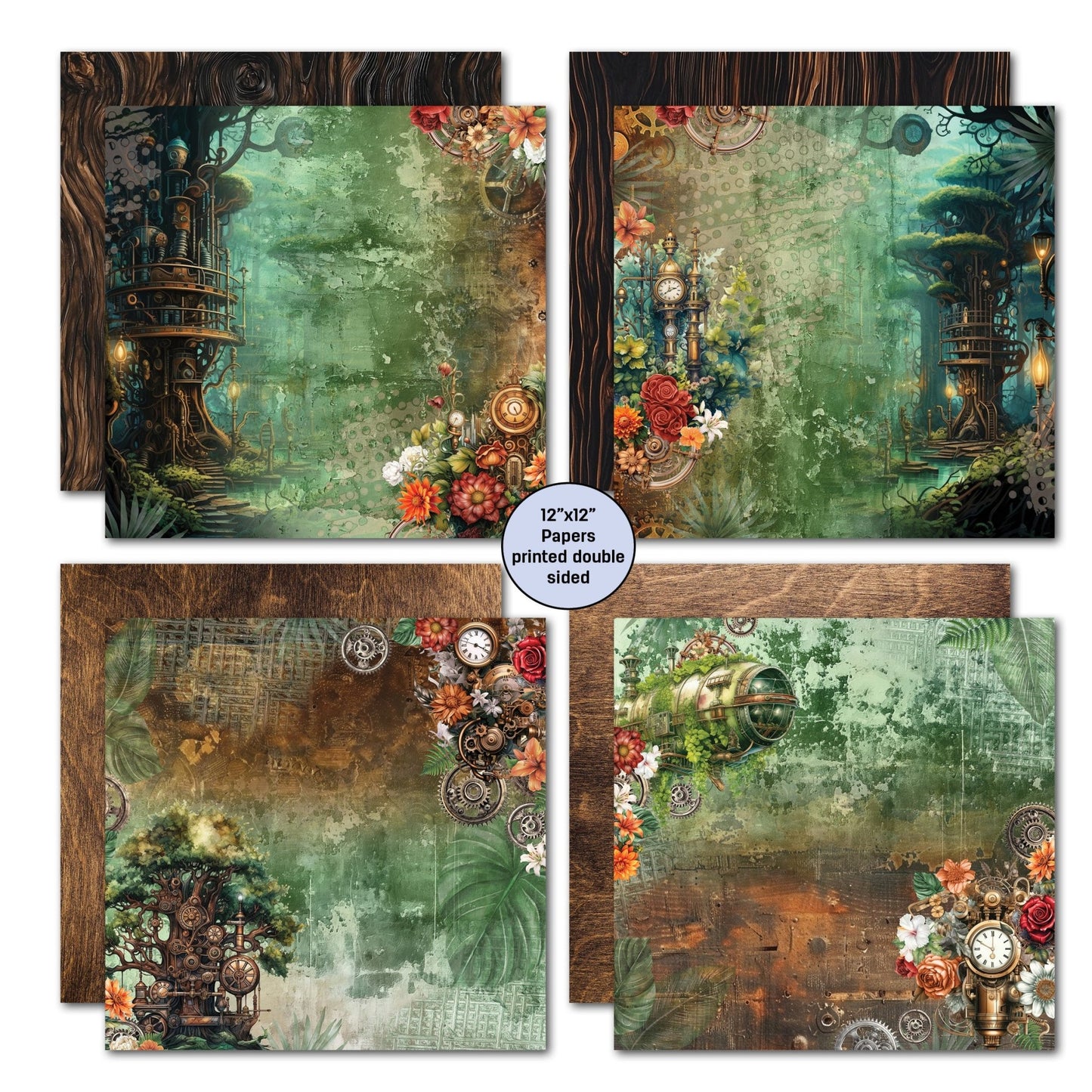 3Quarter Designs - 12x12 Punk'ed Forest - The Crafty Kiwi
