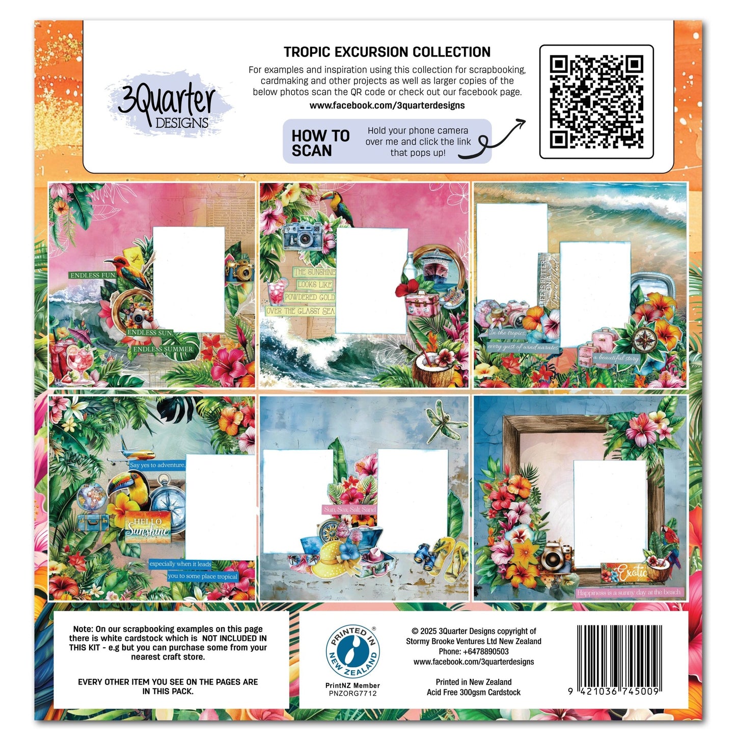 3Quarter Designs - 12x12 Tropic Excursion - The Crafty Kiwi