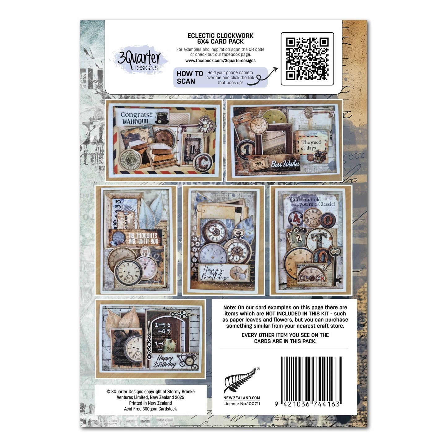 3Quarter Designs - 6x4 Card Making Pack - Dawn's Glow - The Crafty Kiwi