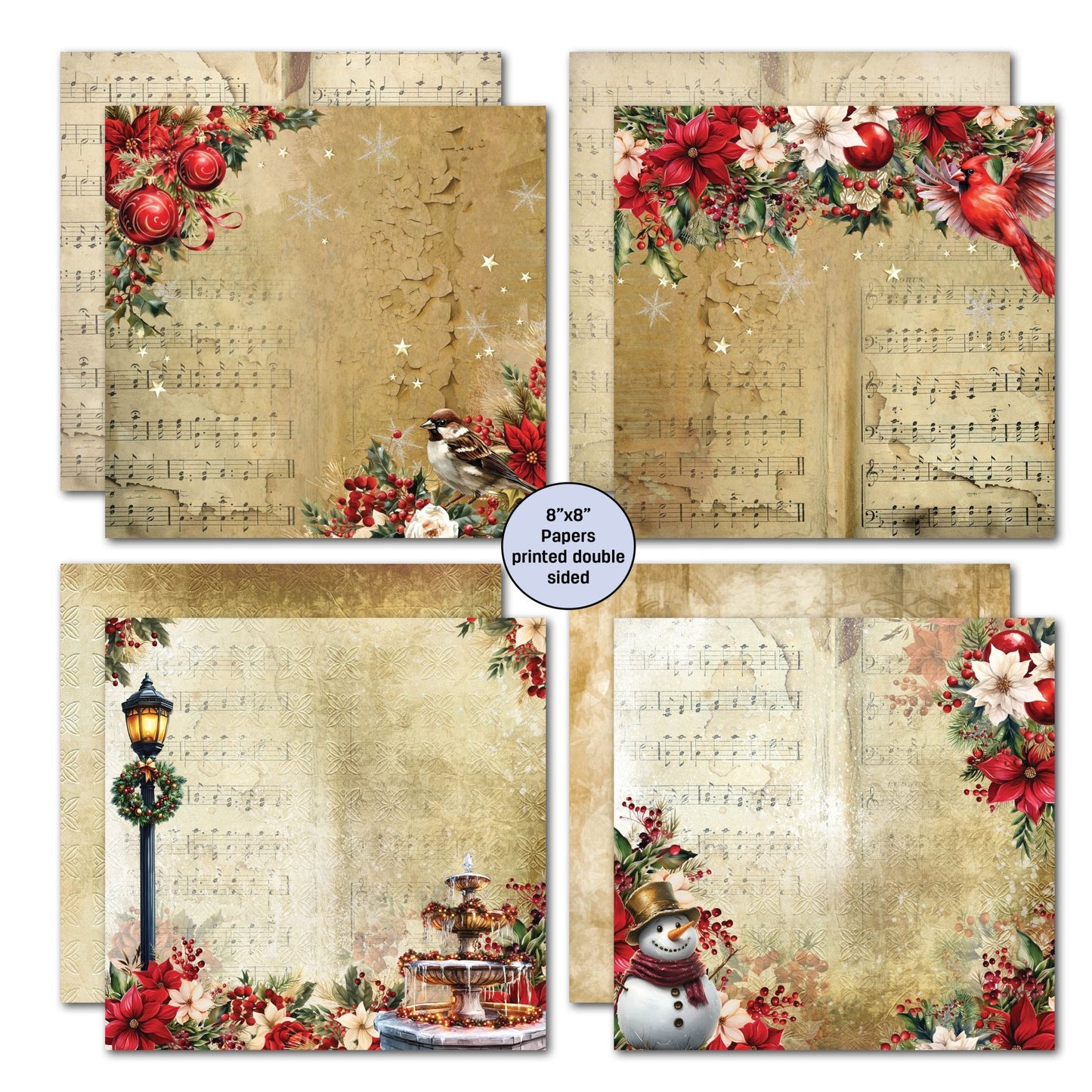 3Quarter Designs - 8x8 Holly Jolly - The Crafty Kiwi