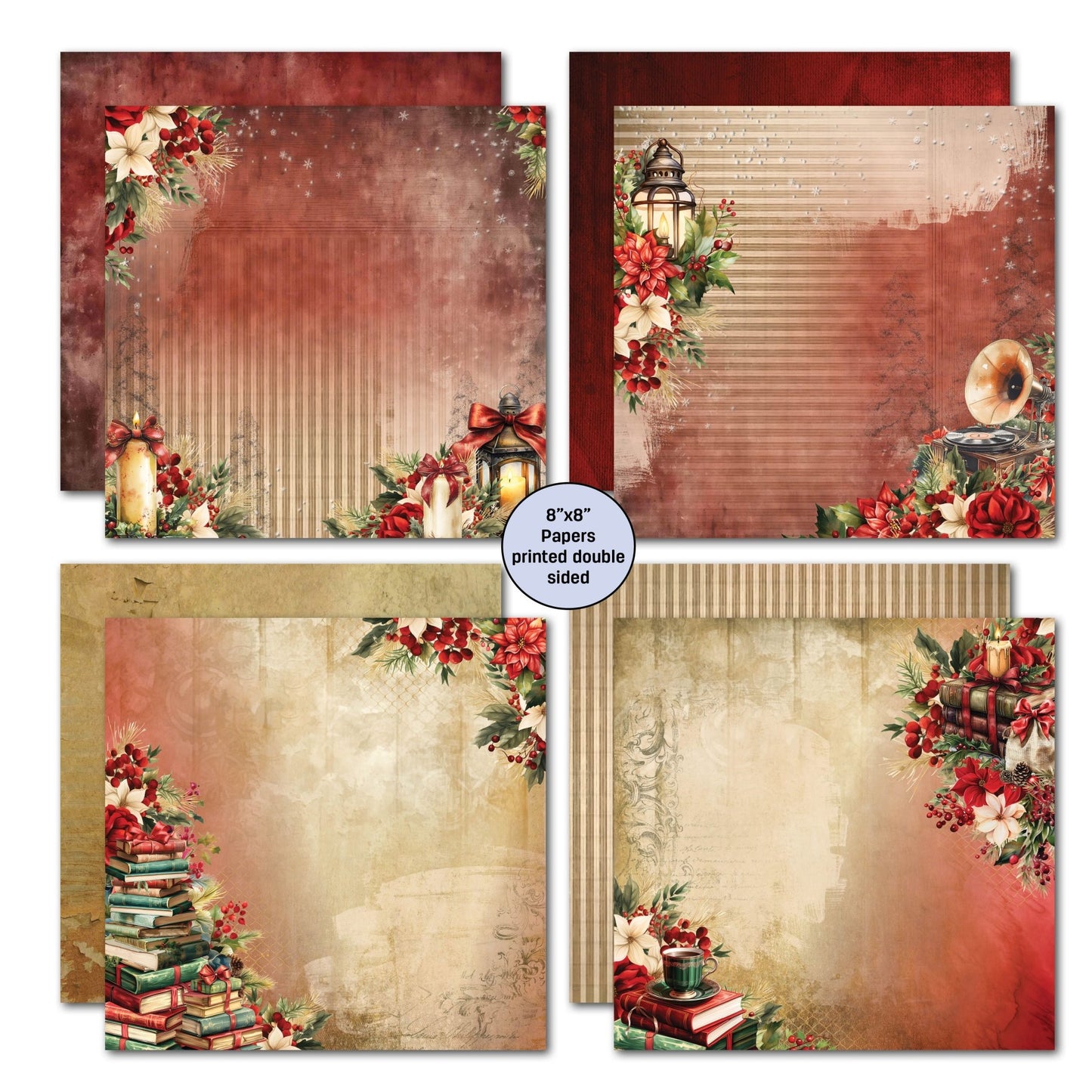 3Quarter Designs - 8x8 Holly Jolly - The Crafty Kiwi