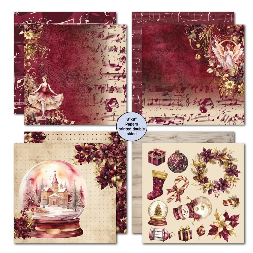 3Quarter Designs - 8x8 Sugarplum Wreaths - The Crafty Kiwi
