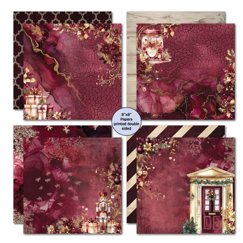 3Quarter Designs - 8x8 Sugarplum Wreaths - The Crafty Kiwi