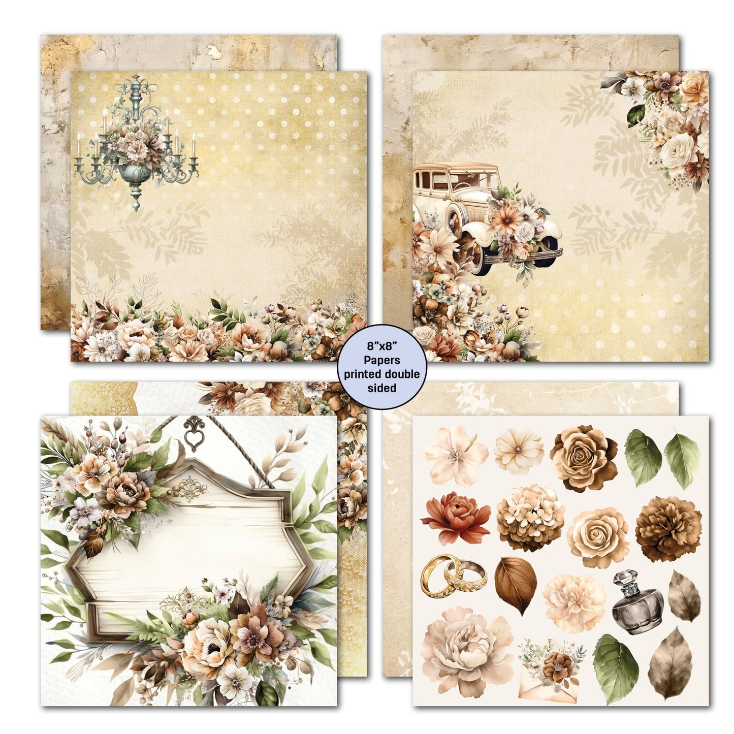 3Quarter Designs - 8x8 Wedded Bliss - The Crafty Kiwi