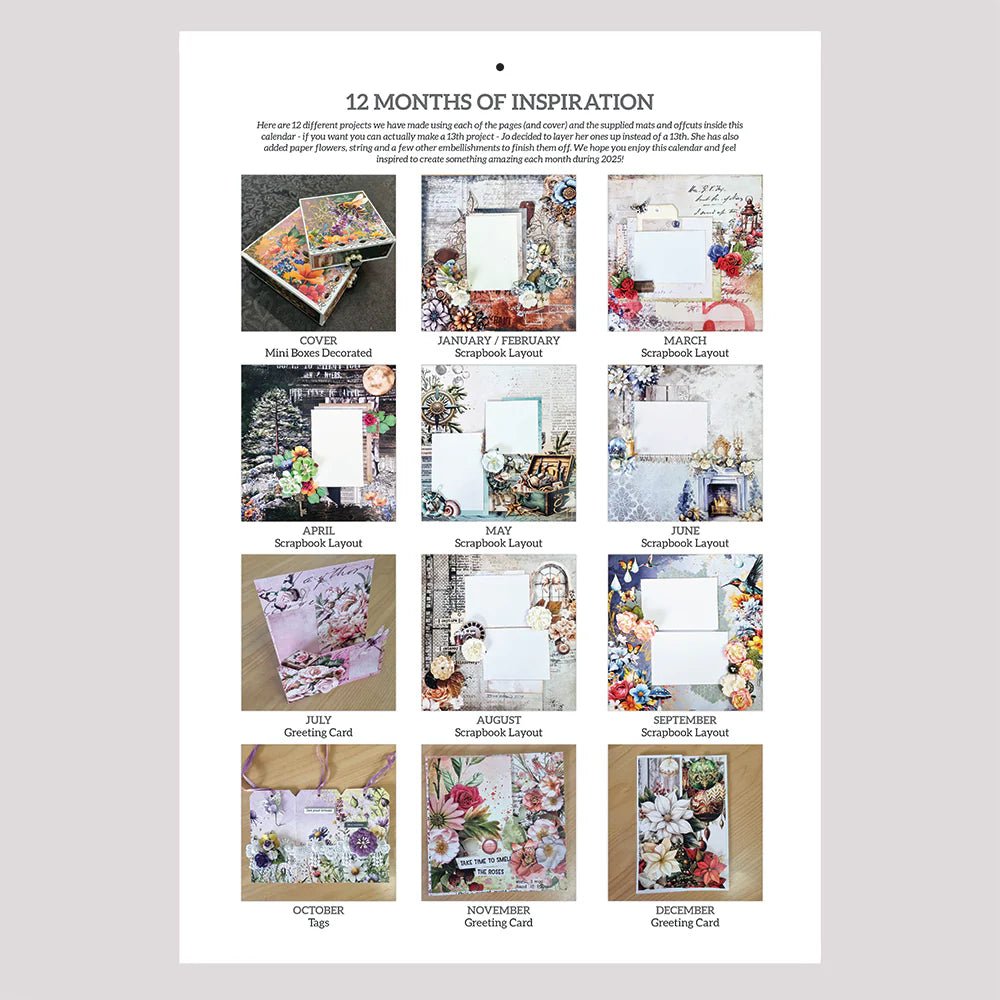 3Quarter Designs - Crafting Calendar 2025 - The Crafty Kiwi