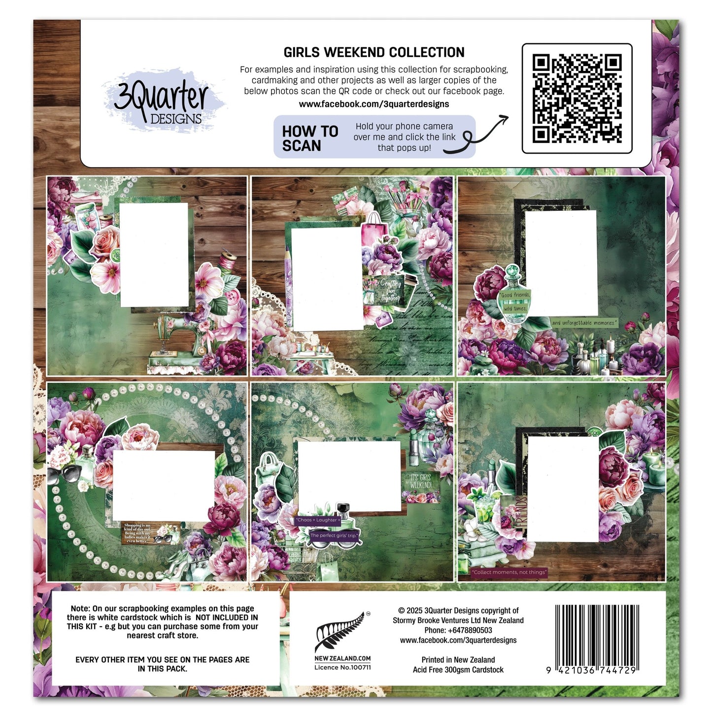 3Quarter Designs - Girls Weekend 12x12 Paper Pack - The Crafty Kiwi