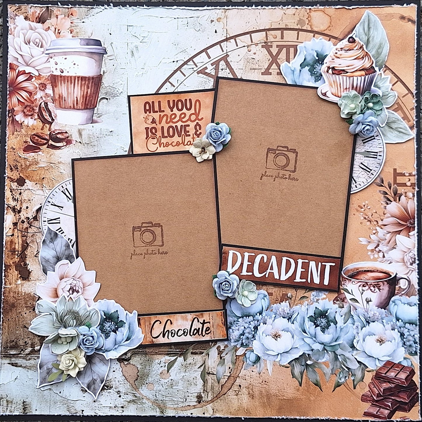 3Quarter Designs - Mocha Fix Mini Scrapbook Kit - By Annemarie - The Crafty Kiwi