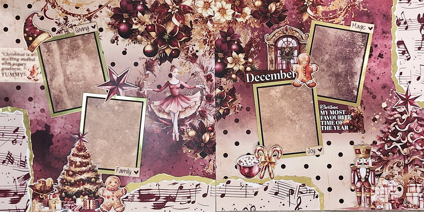 3Quarter Designs - Sugarplum Wreaths Scrapbooking Kit - By Annemarie - The Crafty Kiwi