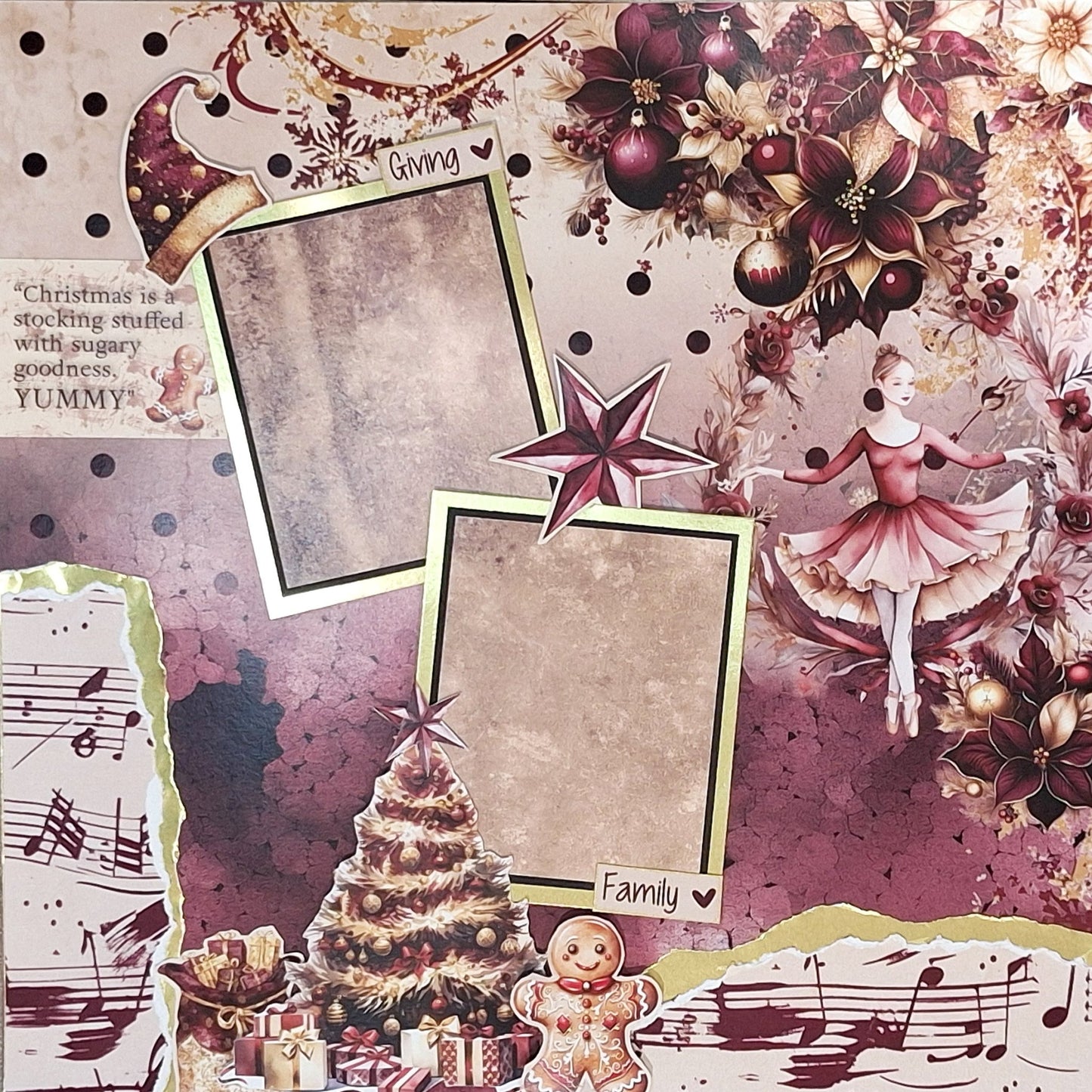 3Quarter Designs - Sugarplum Wreaths Scrapbooking Kit - By Annemarie - The Crafty Kiwi