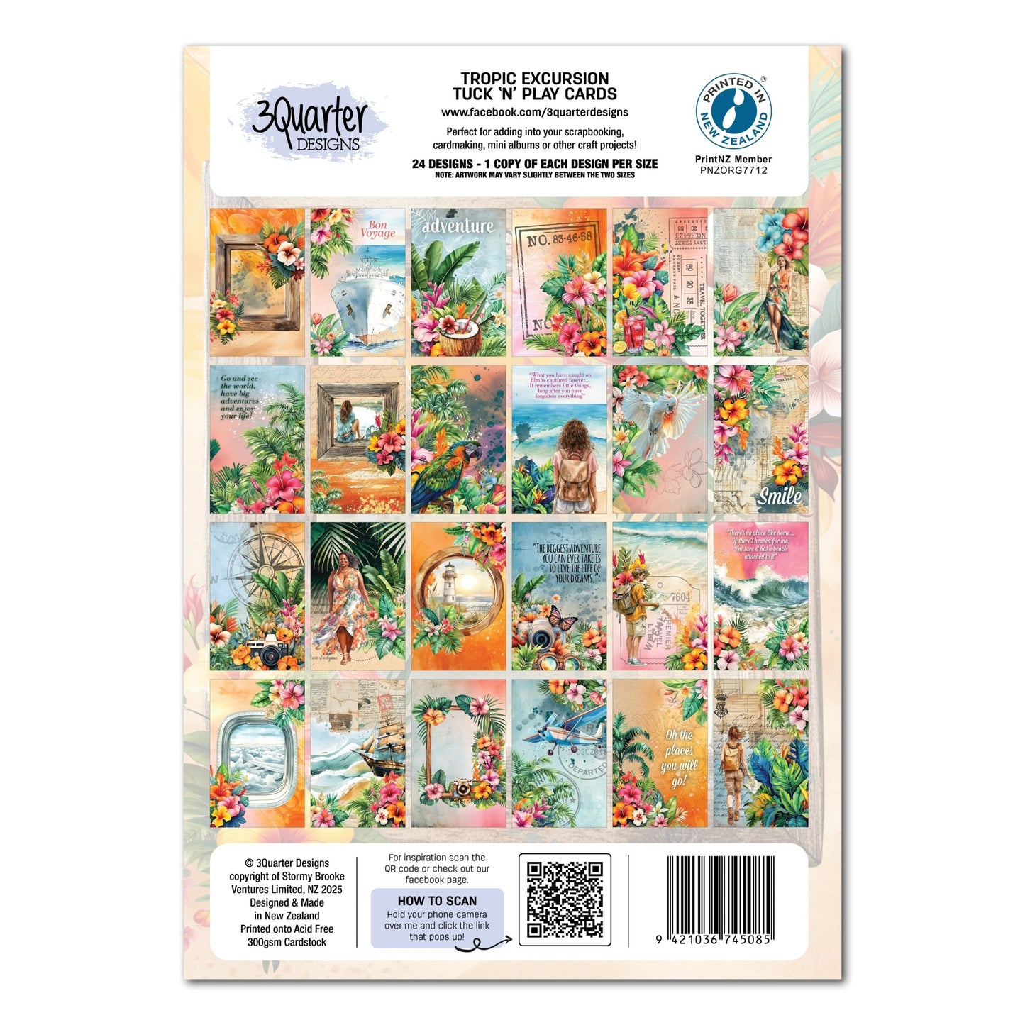 3Quarter Designs - Tuck 'n Play Cards - Tropic Excursion - The Crafty Kiwi