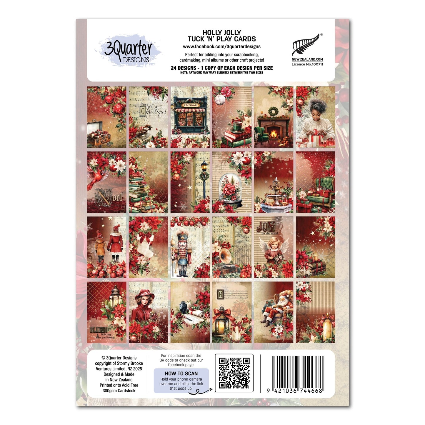 3Quarter Designs - Tuck 'n Play Holly Jolly - The Crafty Kiwi