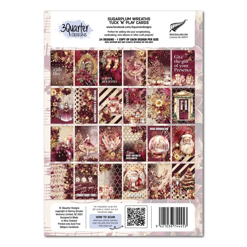 3Quarter Designs - Tuck 'n Play Sugarplum Wreaths - The Crafty Kiwi
