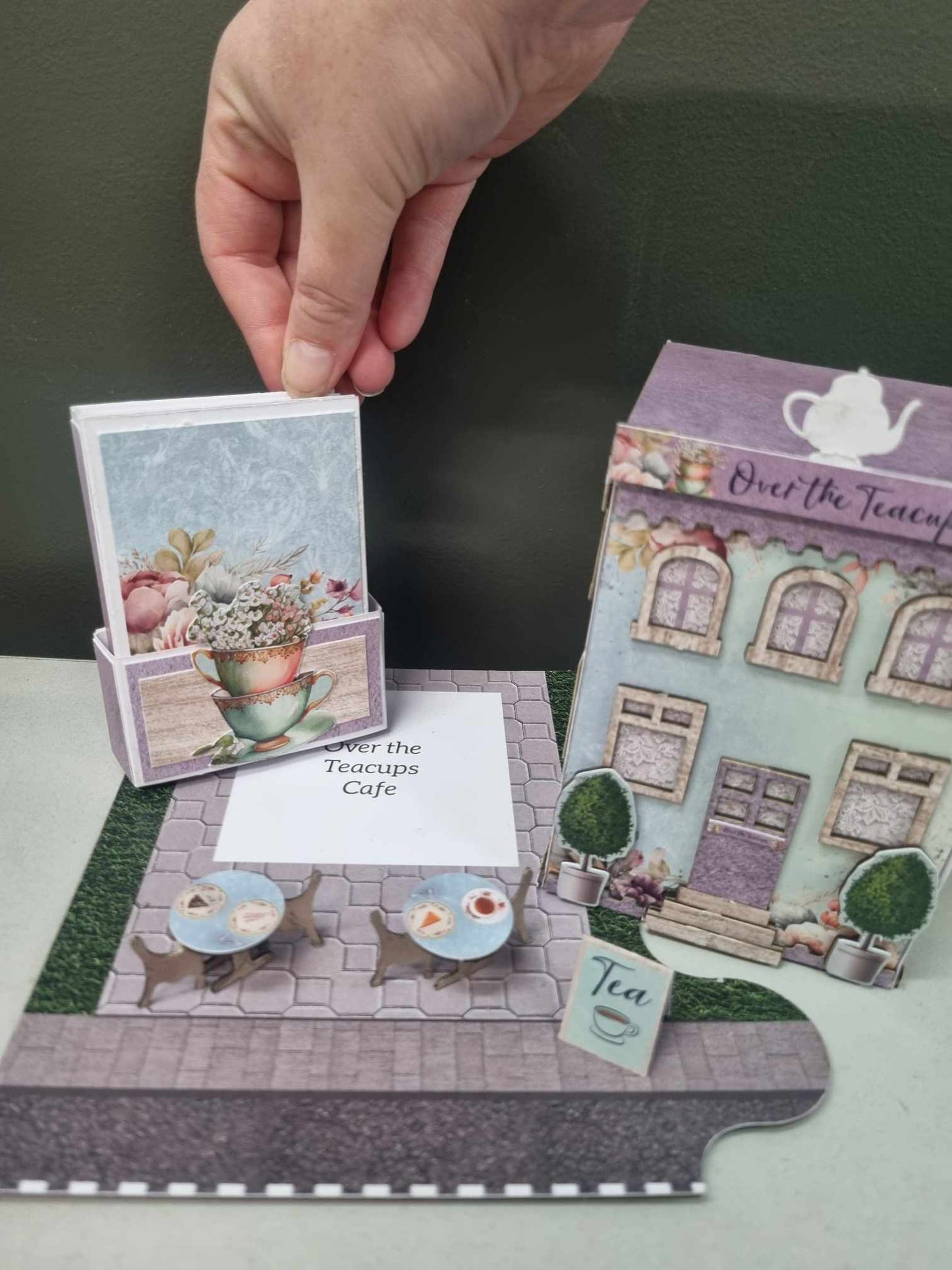 3Quarter Designs - Village Lane - Over the Teacups Cafe (January #1 of 12) - The Crafty Kiwi