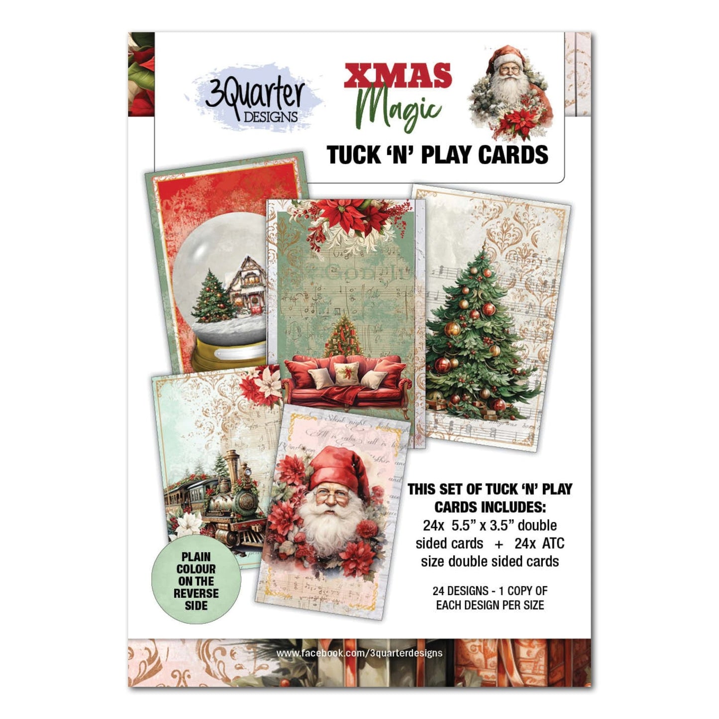 3Quarter Designs - Xmas Magic - Tuck 'n Play Cards - The Crafty Kiwi