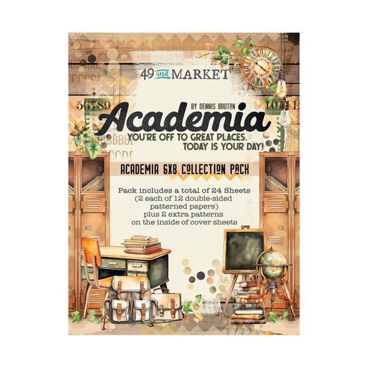 49 and Market - ACADEMIA - 6x8 Collection Paper Pack - The Crafty Kiwi