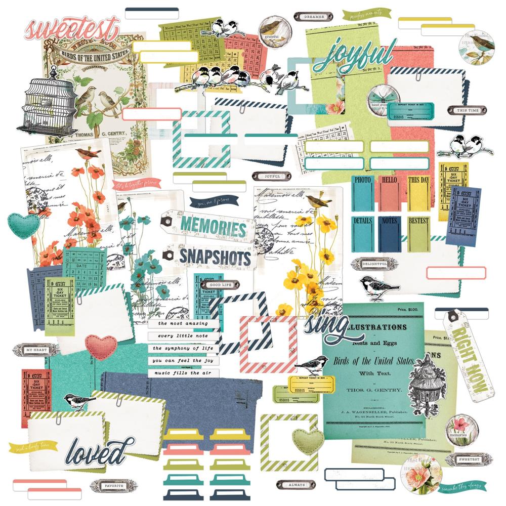 49 and Market - BIRDSONG - Ephemera Bits - The Crafty Kiwi