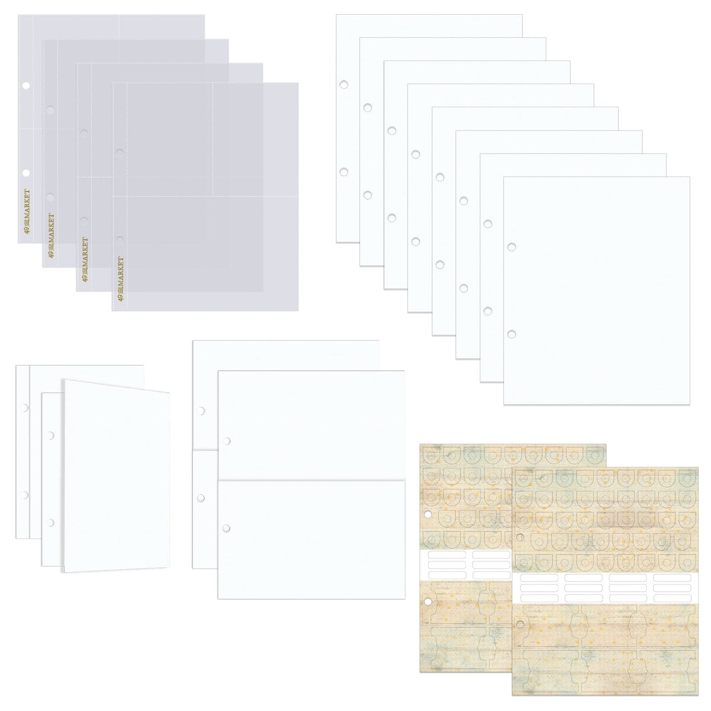 49 And Market - BOTANICAL BUZZ Foundations Binder Album Kit - Sunny - The Crafty Kiwi