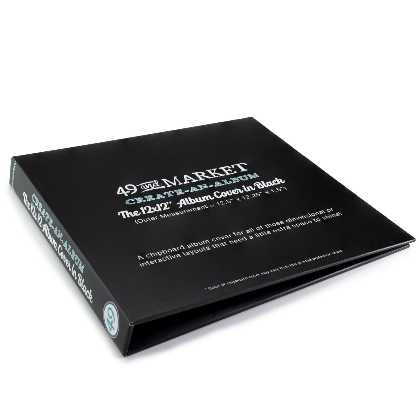 49 and Market - Create - An - Album Foundation Inserts 12x12 - Black - The Crafty Kiwi