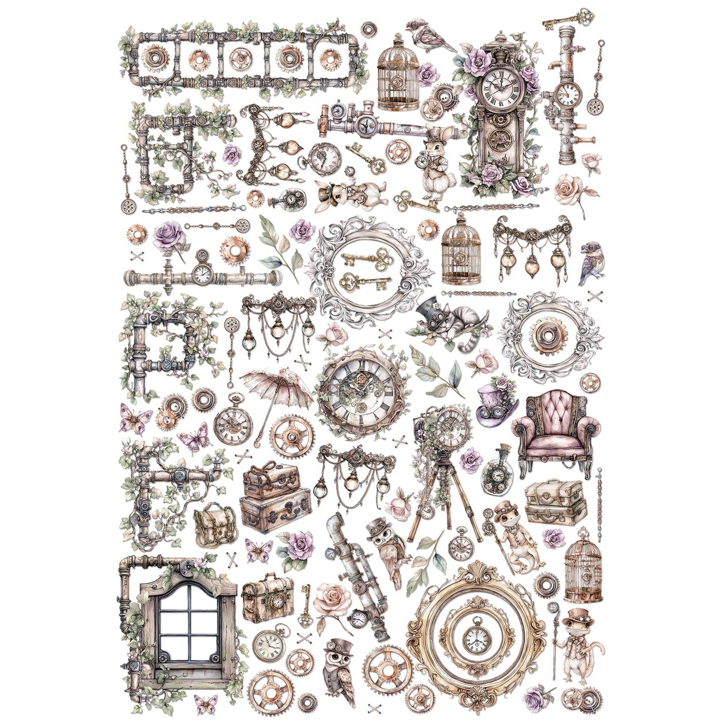 49 and Market - ECHOES OF TIME - Laser Cut Elements - The Crafty Kiwi