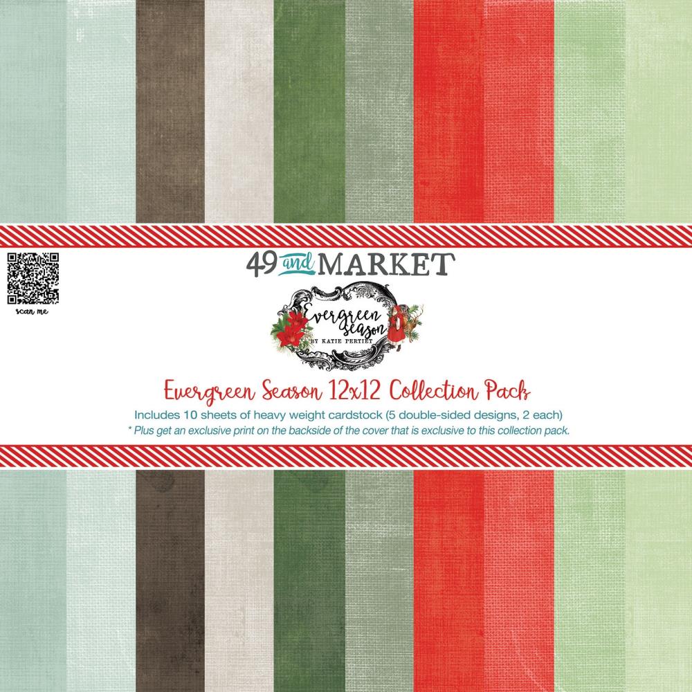 49 and Market - EVERGREEN SEASON - 12x12 Foundations Collection Pack - The Crafty Kiwi