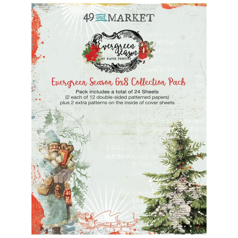49 and Market - EVERGREEN SEASON - 6x8 Collection Pack - The Crafty Kiwi