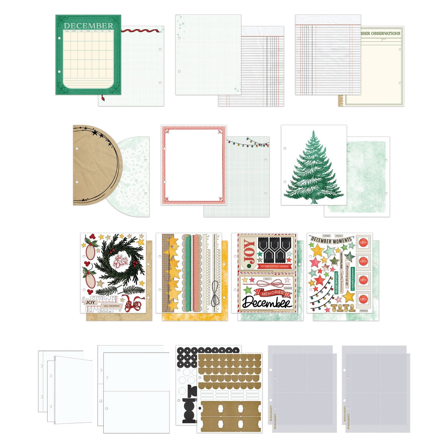 49 And Market - MISTLETOE AND MEMORIES - Binder Album Kit - The Crafty Kiwi