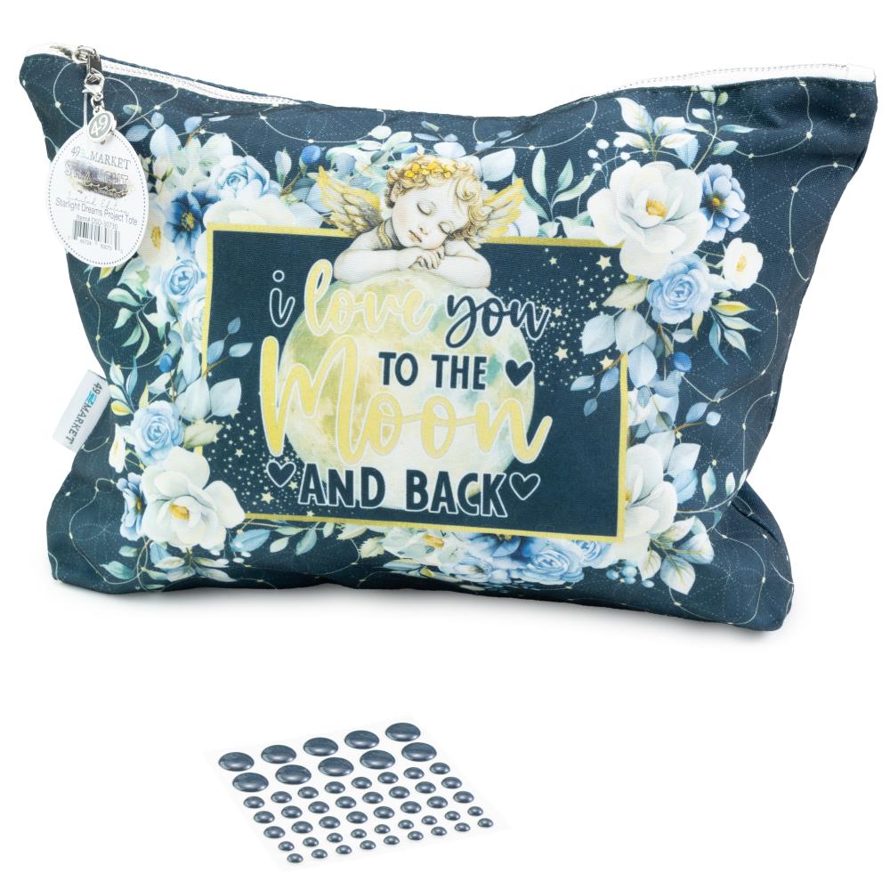 49 and Market - STARLIGHT DREAMS - Essentials Project Tote W/Enamel Dots - The Crafty Kiwi