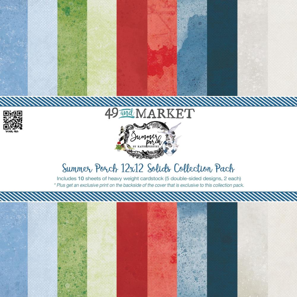 49 and Market - SUMMER PORCH - 12x12 Solids Collection Pack - The Crafty Kiwi
