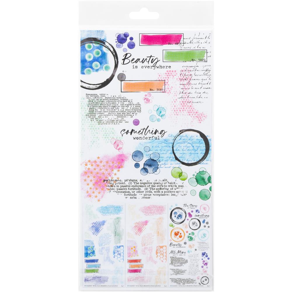 49 And Market - THE FLOWER EMPORIUM - Rub - On Transfer Set - Blendable - The Crafty Kiwi