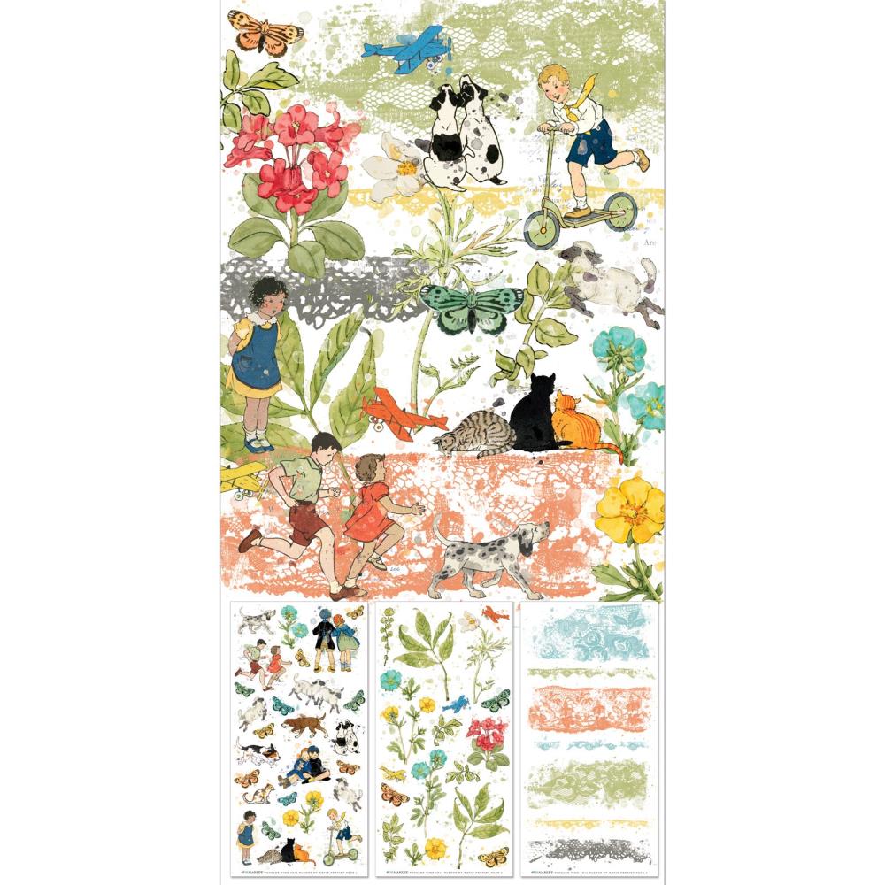 49 and Market - TODDLER TIME - Rub - On Transfer Set - Blendable - The Crafty Kiwi