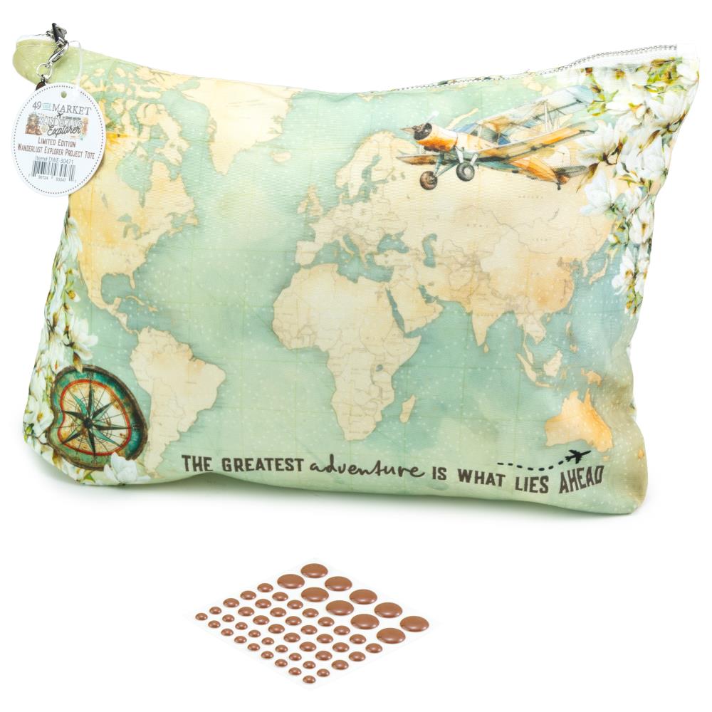 49 and Market - WANDERLUST EXPLORER - Essentials Project Tote W/Enamel Dots - The Crafty Kiwi