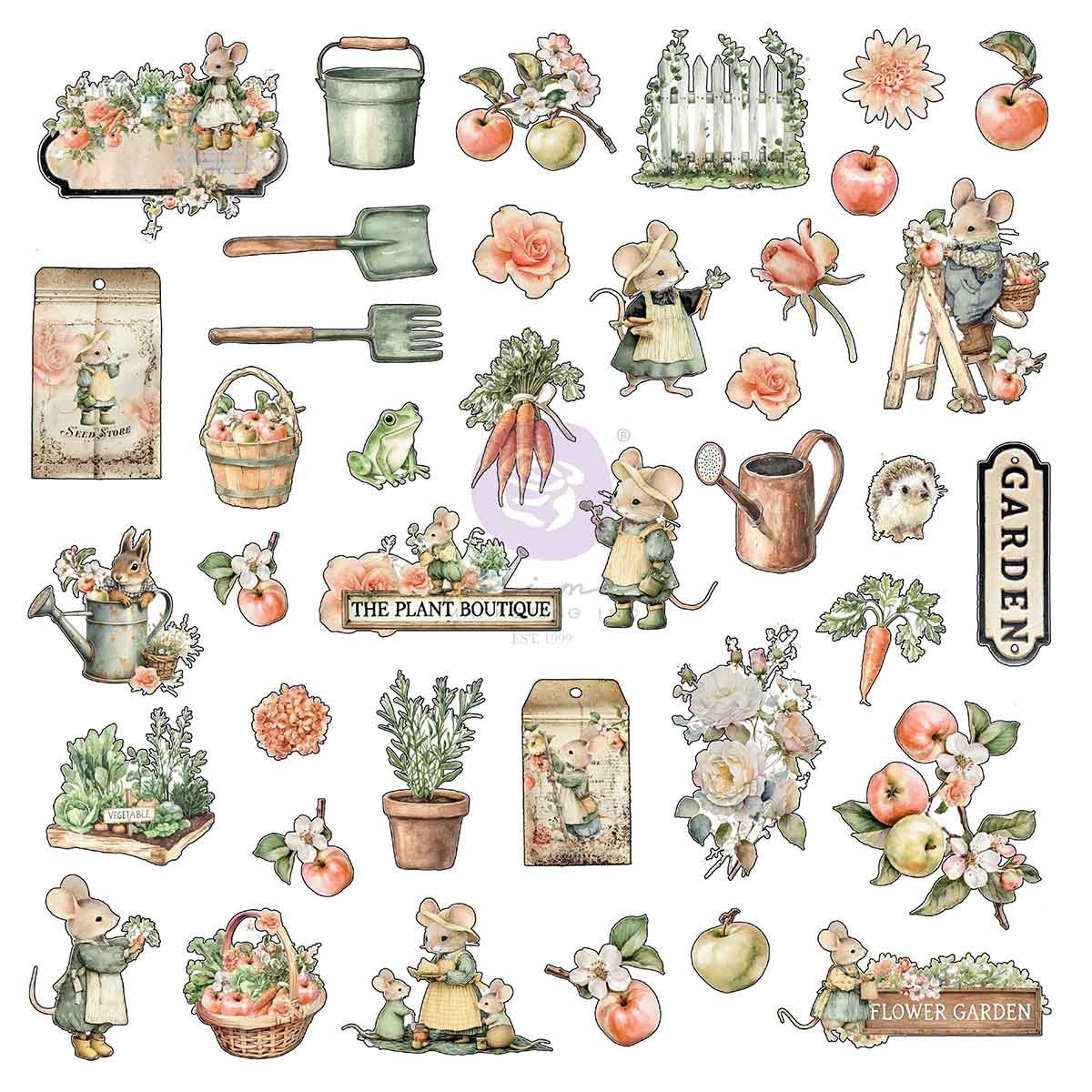Prima Marketing - HOMEGROWN Collection Ephemera (78/pcs)