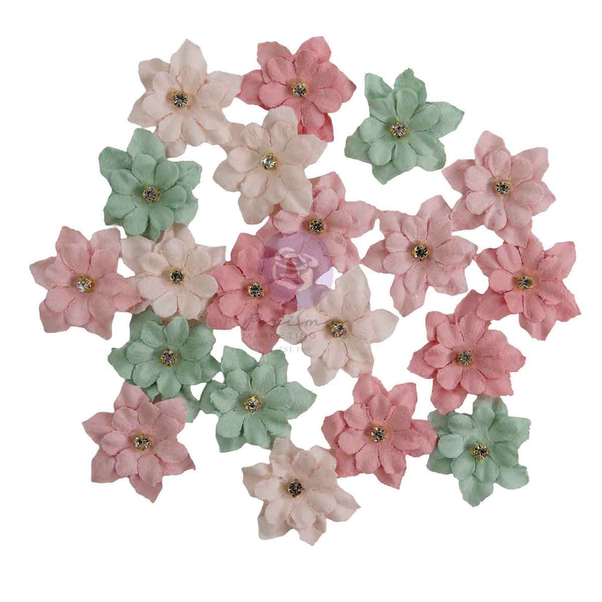 Prima Marketing - BUTTONS & KEEPSAKES Collection Flowers – Delicate Trimmings (20/pcs)