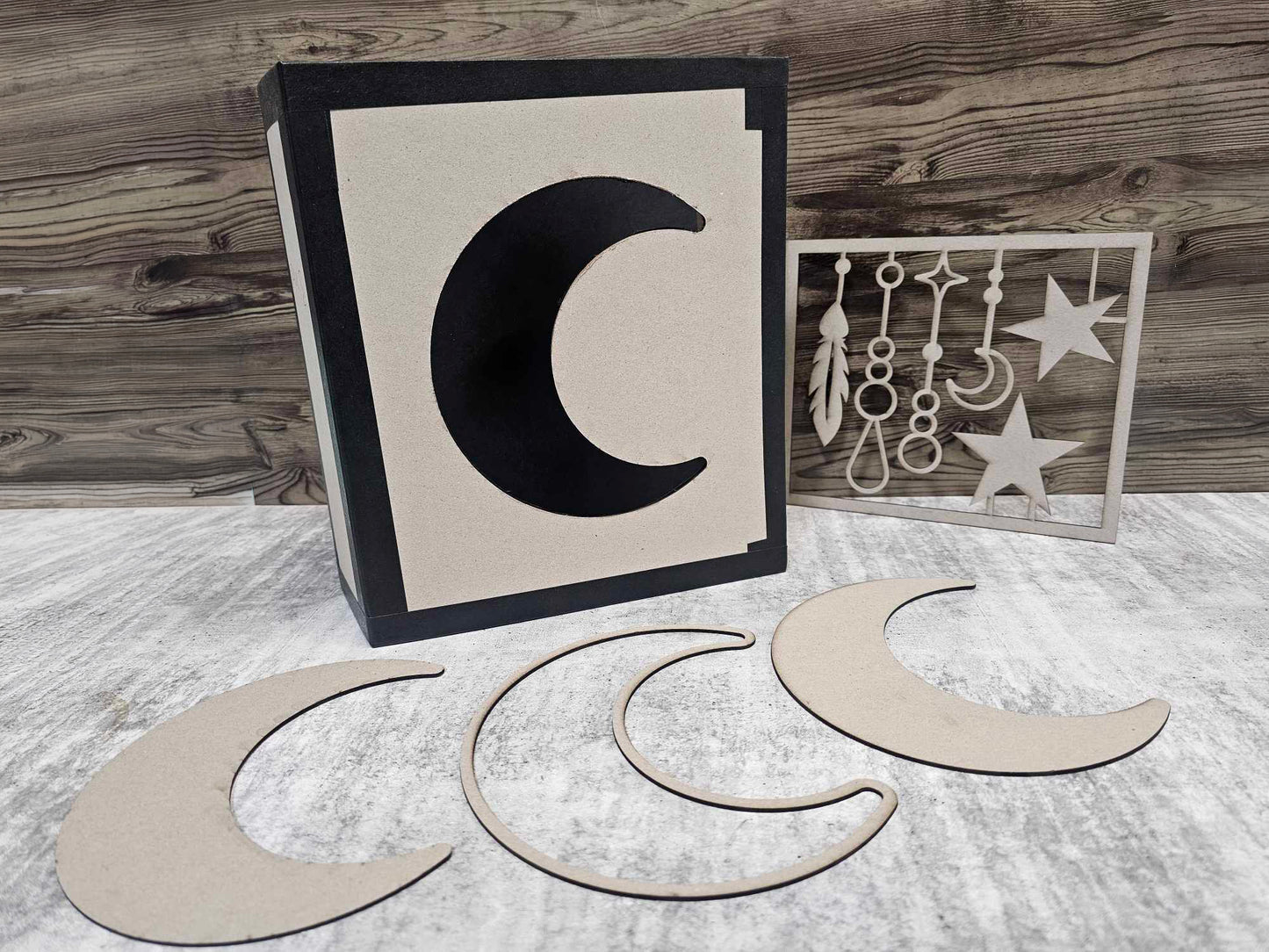 3Quarter Designs - Moon Box Chipboard Album
