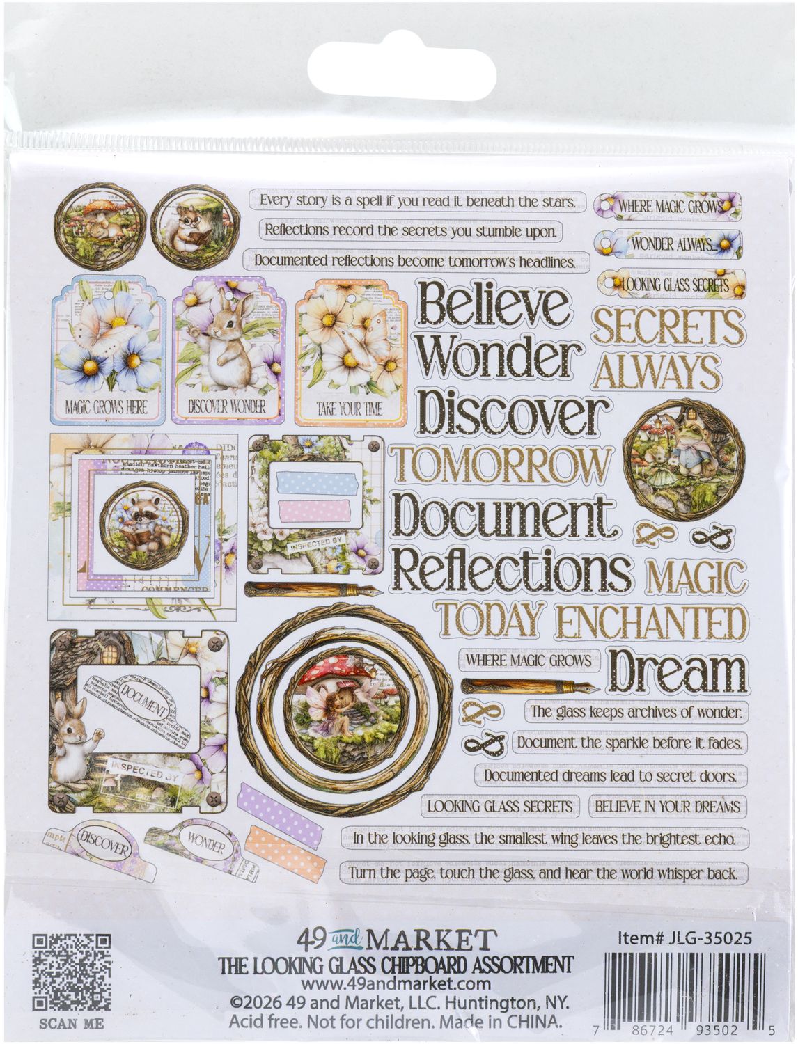 49 and Market - The Looking Glass - Chipboard Set