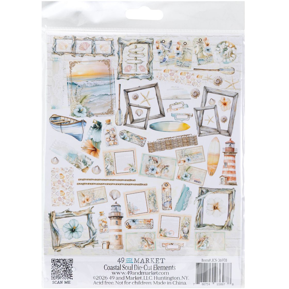 49 and Market - Coastal Soul - Die-cut Elements