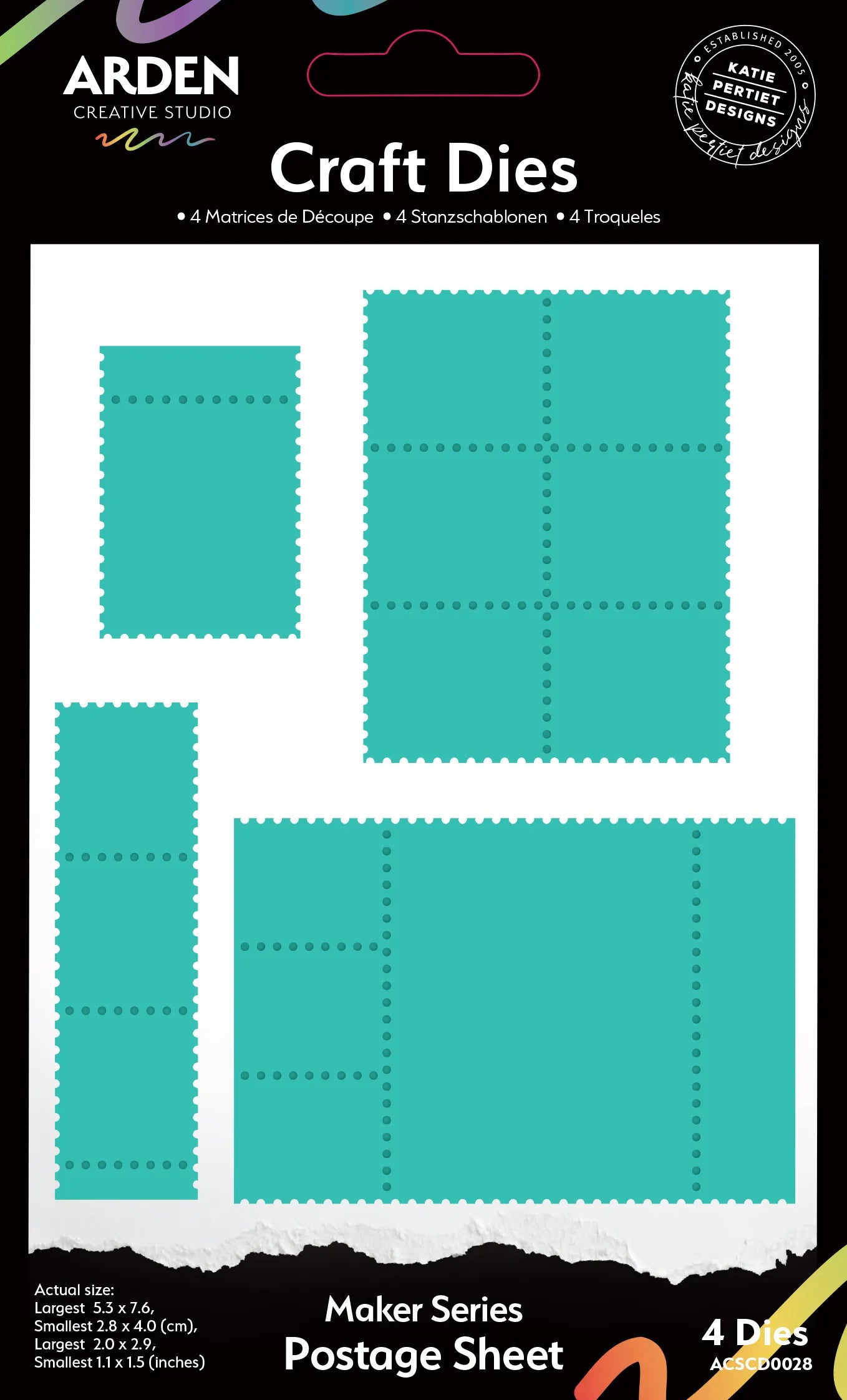 Arden Creative Studio - Maker Series - Postage Sheet Craft Die Set (Field Notes)
