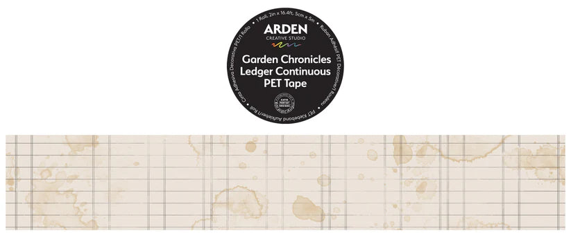 Arden Creative Studio - GARDEN CHRONICLES - LEDGER Continuous PET Tape