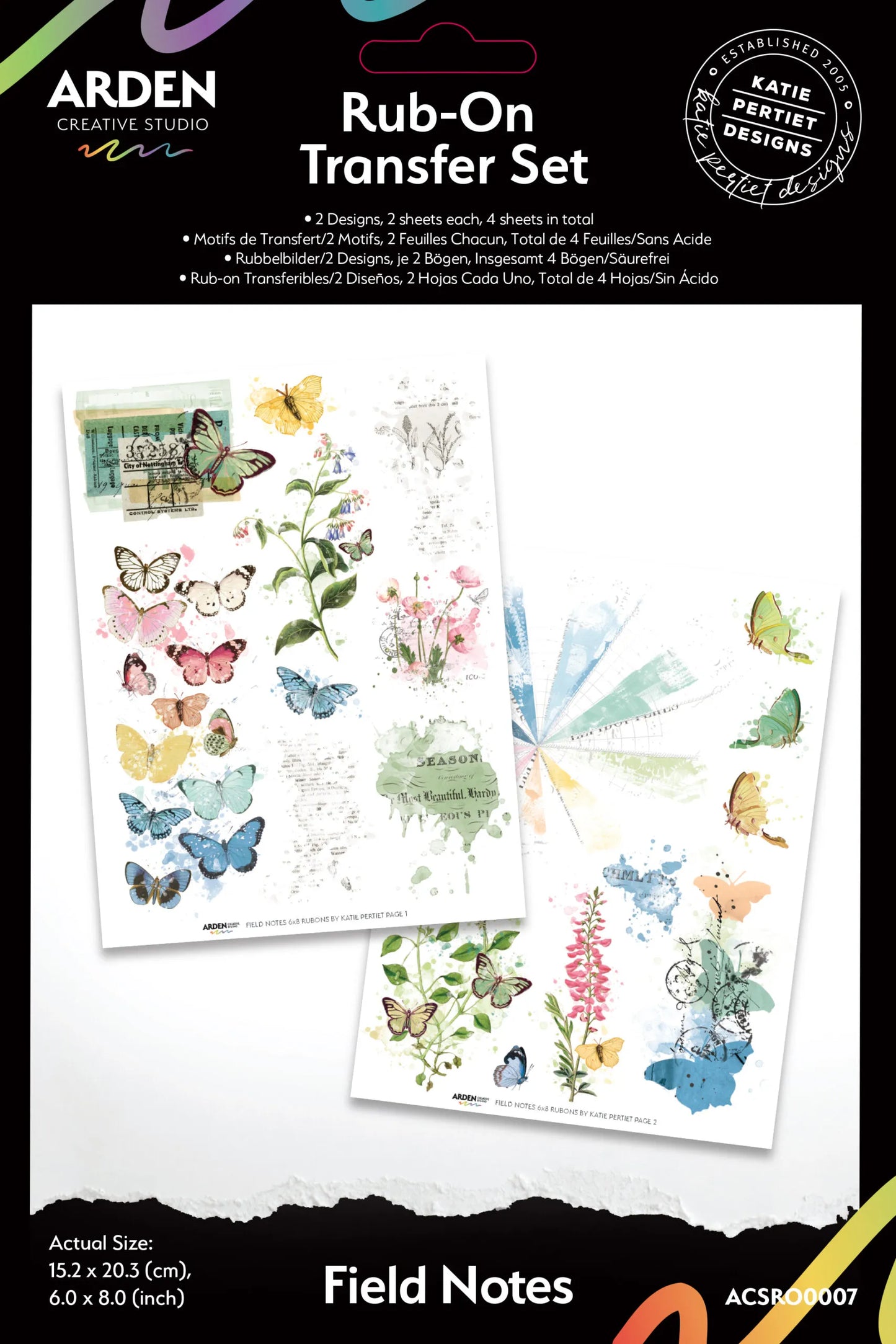 Arden Creative Studio - Field Notes - Rub-On Transfer Set