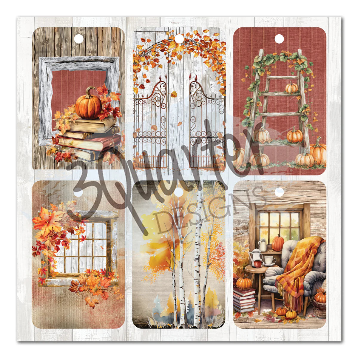 3Quarter Designs - 8x8 Autumn Whispers
