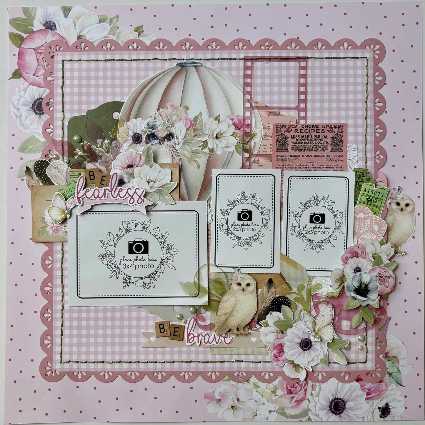 Uniquely Creative - Gingham Square - Decorative Base Layer (Whispers of Wisdom)