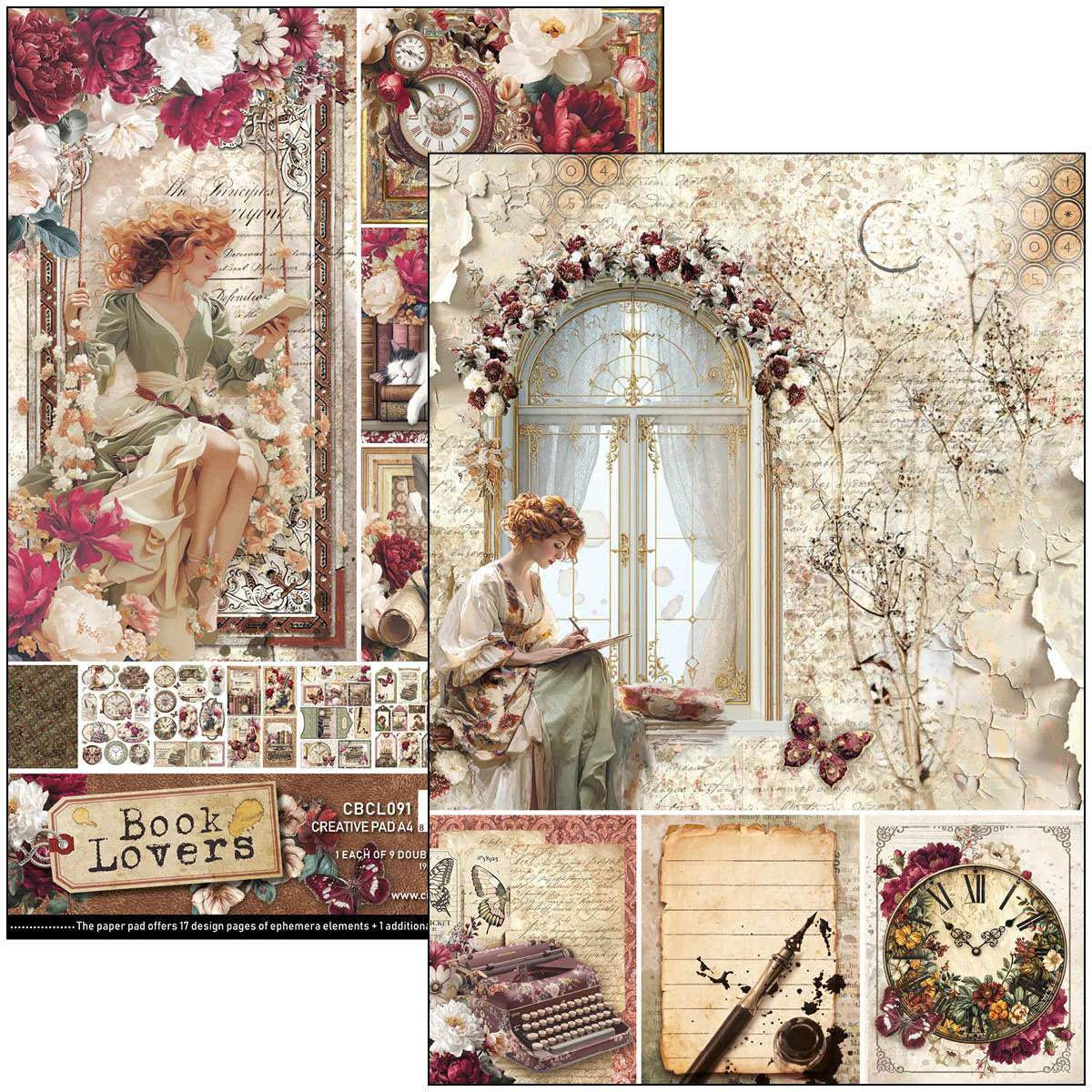Ciao Bella - A4 Creative Pad - Book Lovers