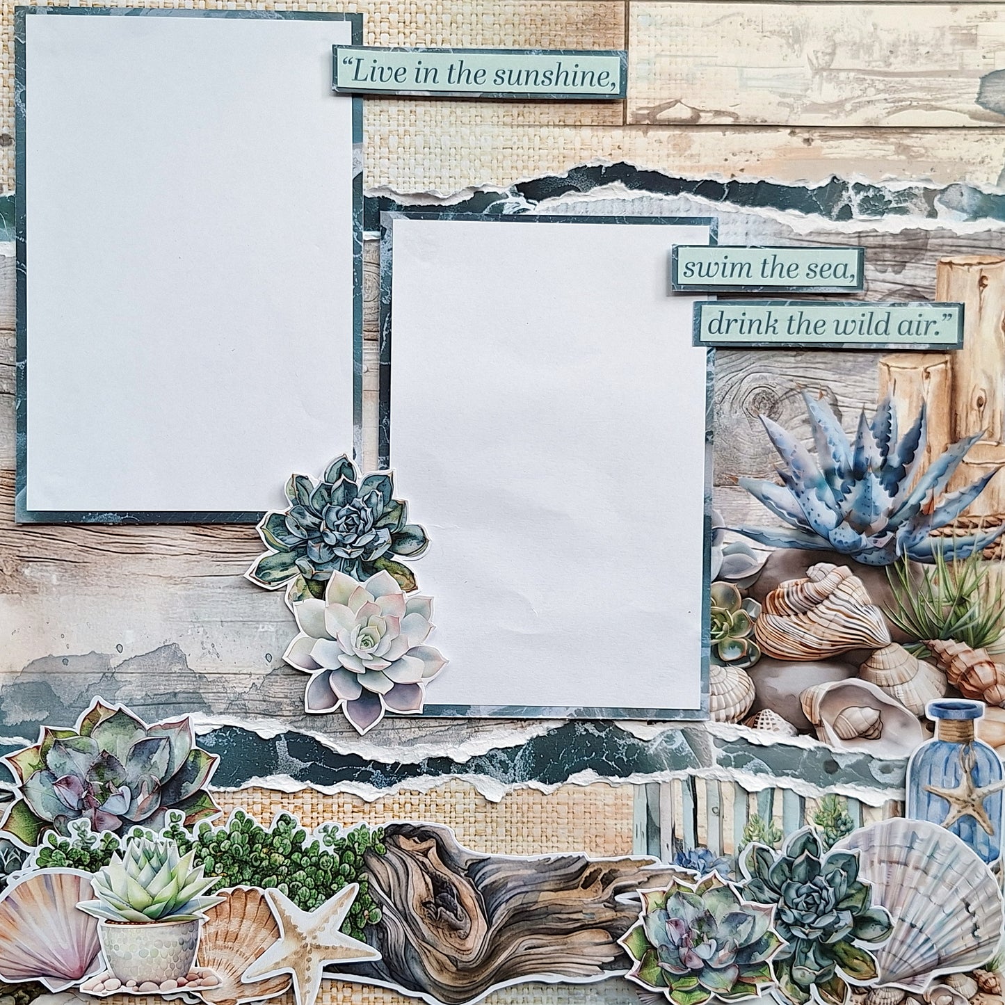 3Quarter Designs - Coastal Boardwalk Scrapbooking Kit - By Annemarie