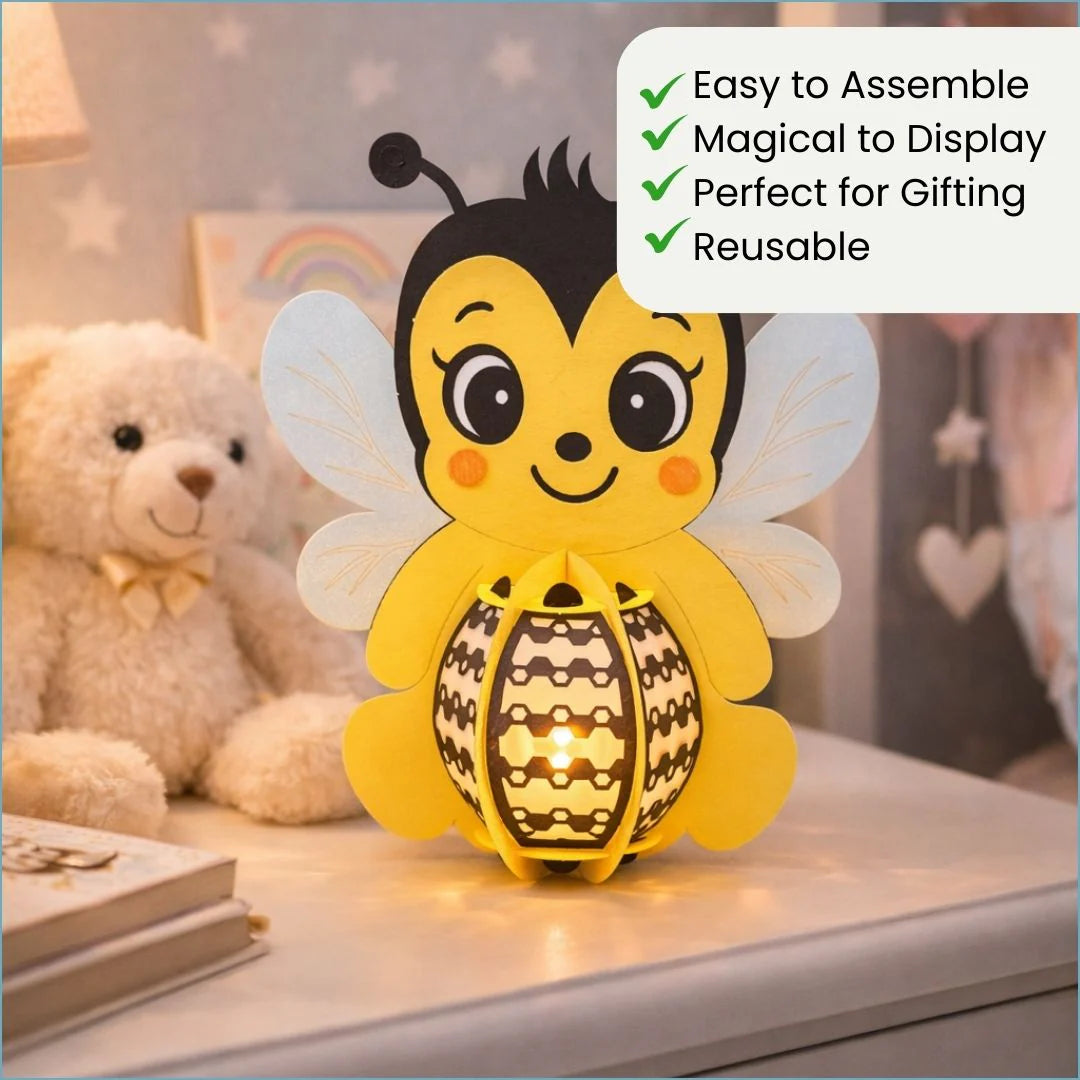 CrafTreat - DIY Paper Lanterns - Bumble Bee