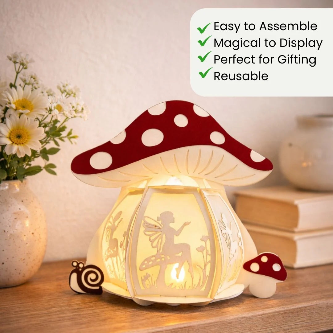 CrafTreat - DIY Paper Lanterns - Mushroom