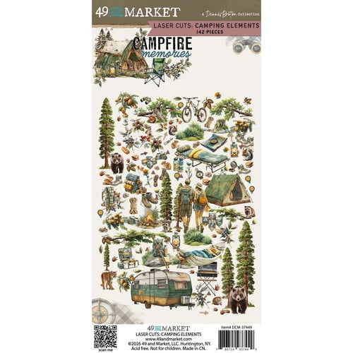 49 And Market - Campfire Memories - Laser Cut Camping Elements
