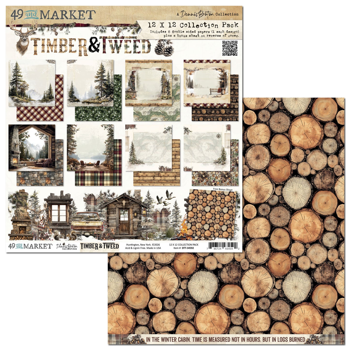 49 And Market - Timber and Tweed - 12x12 Collection Pack